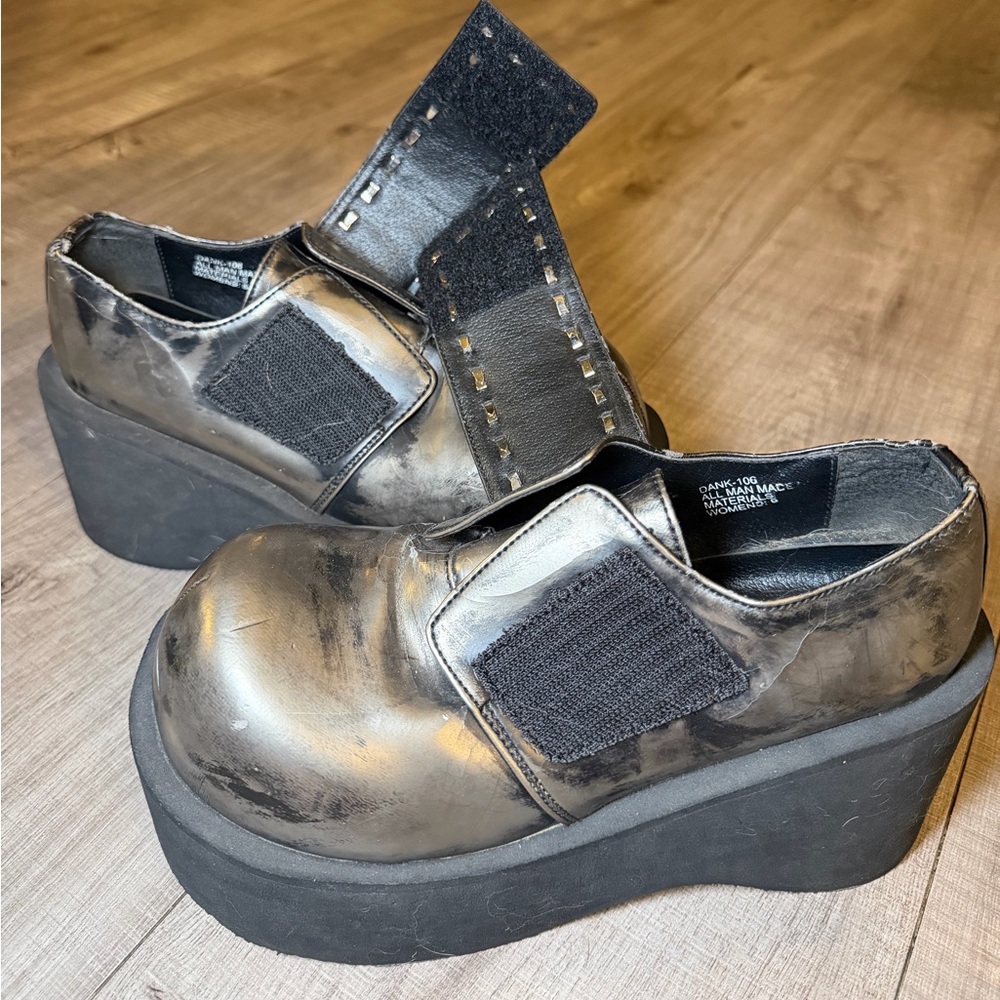 RARE Vintage 90s Y2K Demonia Platform Shoes – The Dank Shoe - Picture 3 of 15